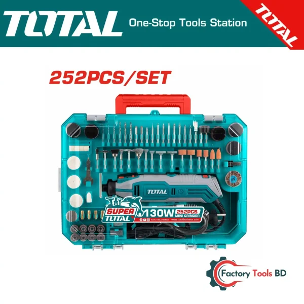 TG5133261 Professional Mini Grinder Kit | 130W, 10K-35K RPM, 251-Piece Accessories + Flexible Shaft