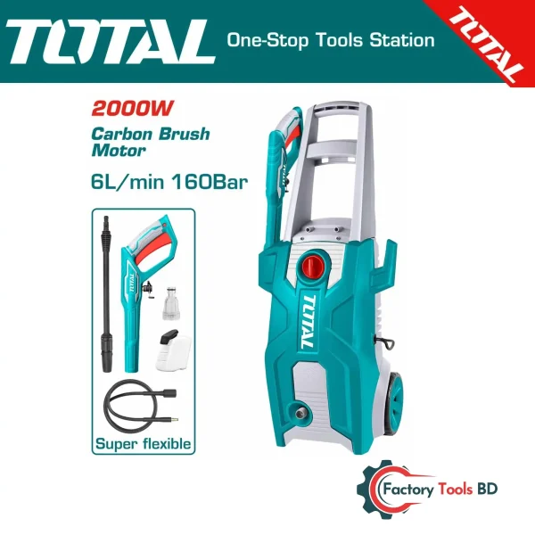 High Pressure Washer (TGT11376) – 1050W, 3800 PSI, Industrial Cleaning Power