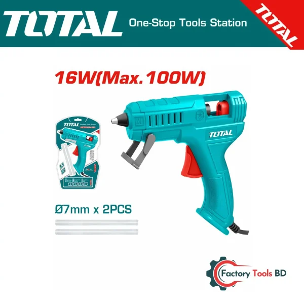 Industrial Glue Gun (TT001116) | 100W, 7mm Glue Sticks, 5-8g/min Output – Includes 2 Free Glue Sticks