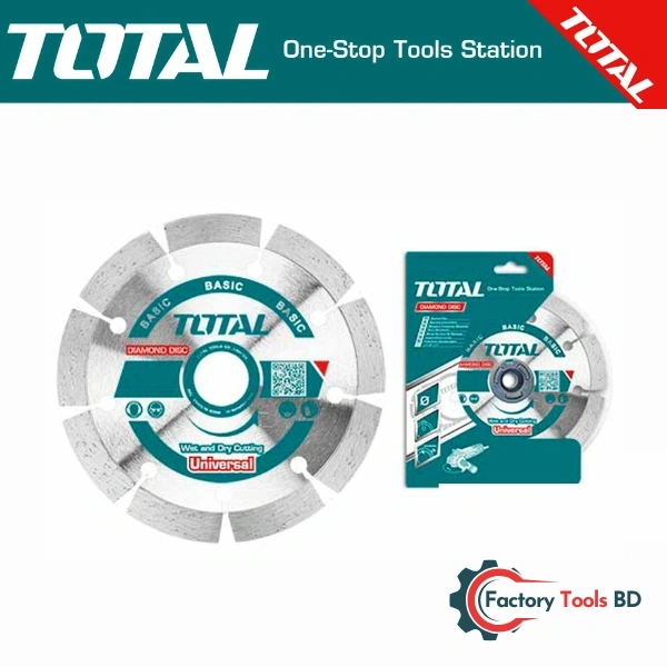 Diamond Cutting Disc – TOTAL TAC2111003 100mm / Wet & Dry Universal Use