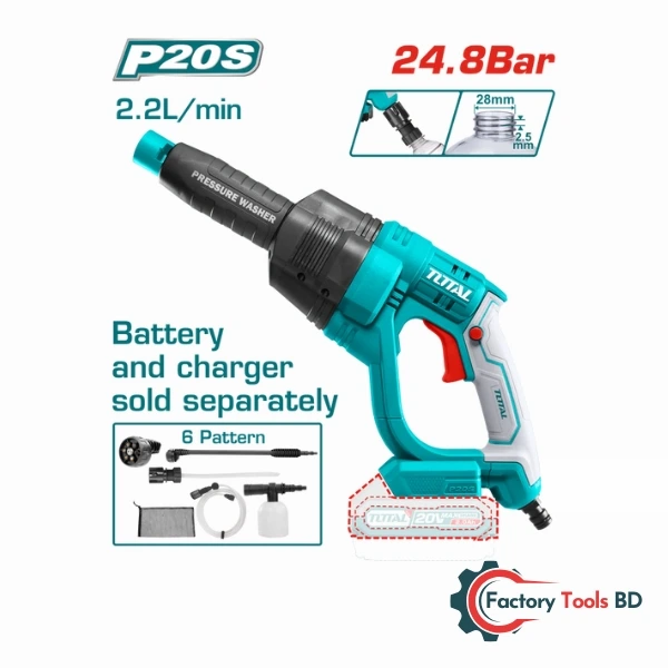 Total 20V Lithium-Ion Pressure Washer - TPWLI2008